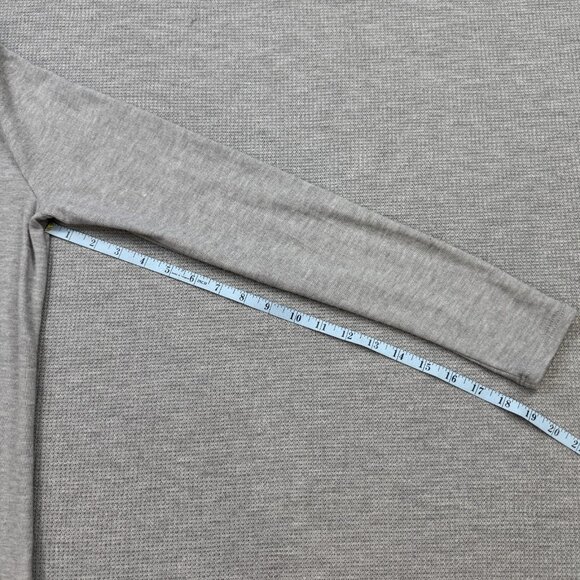 Maurices Womens Sz S Gray Wrap Top Cowl Neck Asymmetrical Fringe Long Sleeve NWT - Picture 13 of 14